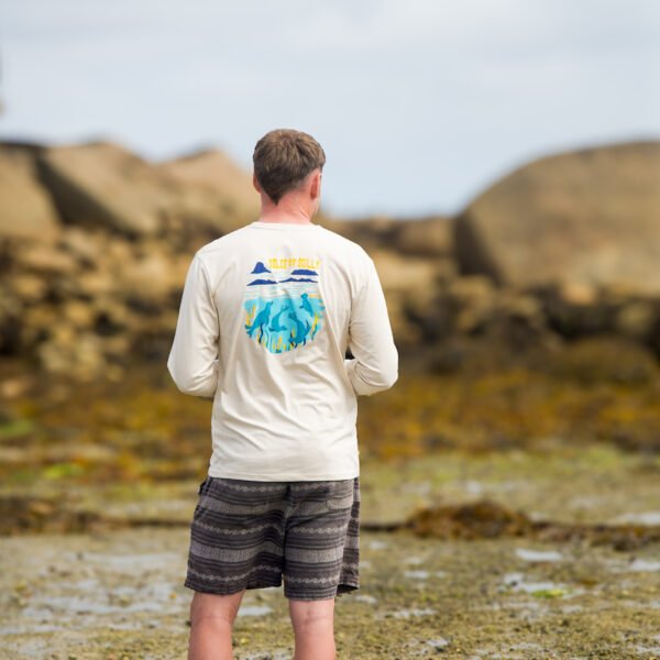 Scilly Seals Unisex Long Sleeve Shirt - Off-white, S